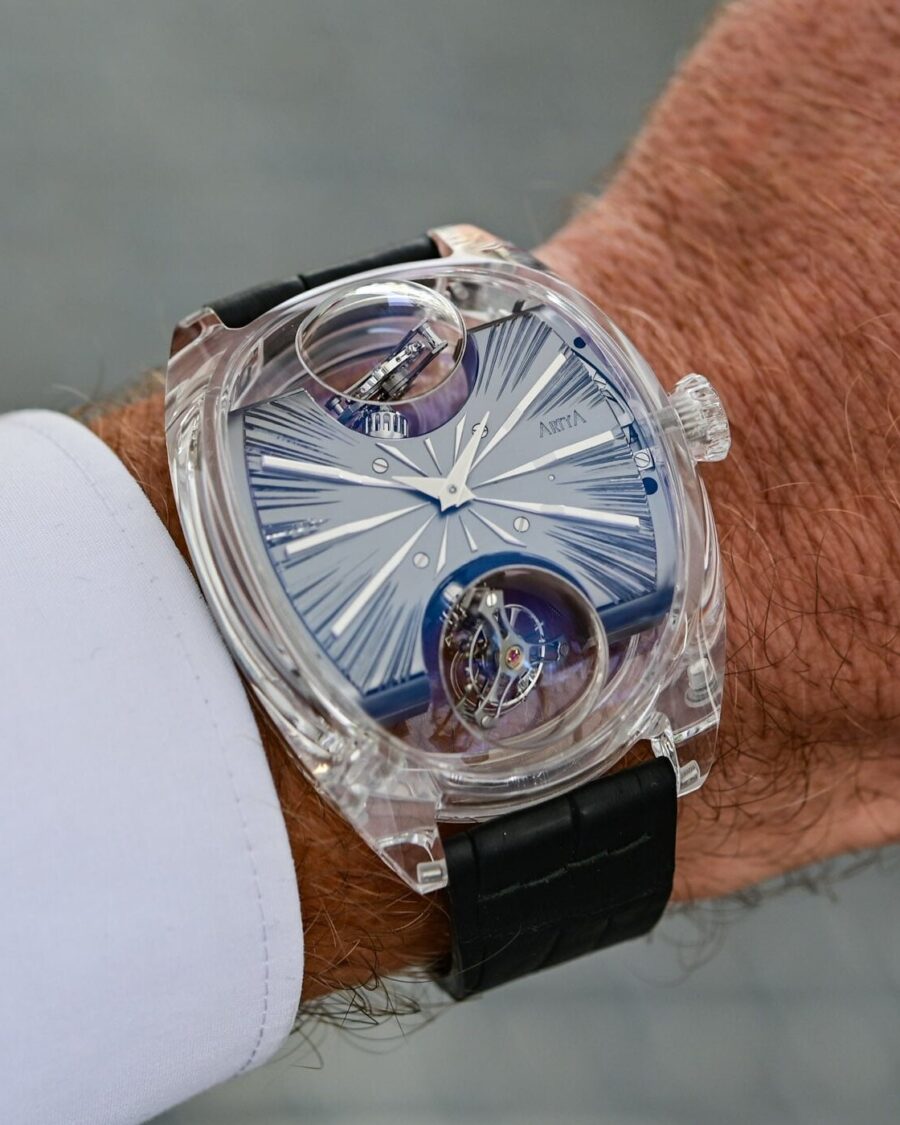 ArtyA Complexity Métiers d&rsquo;Art: les finitions manuelles au service d&rsquo;un boîtier à double tourbillon incliné