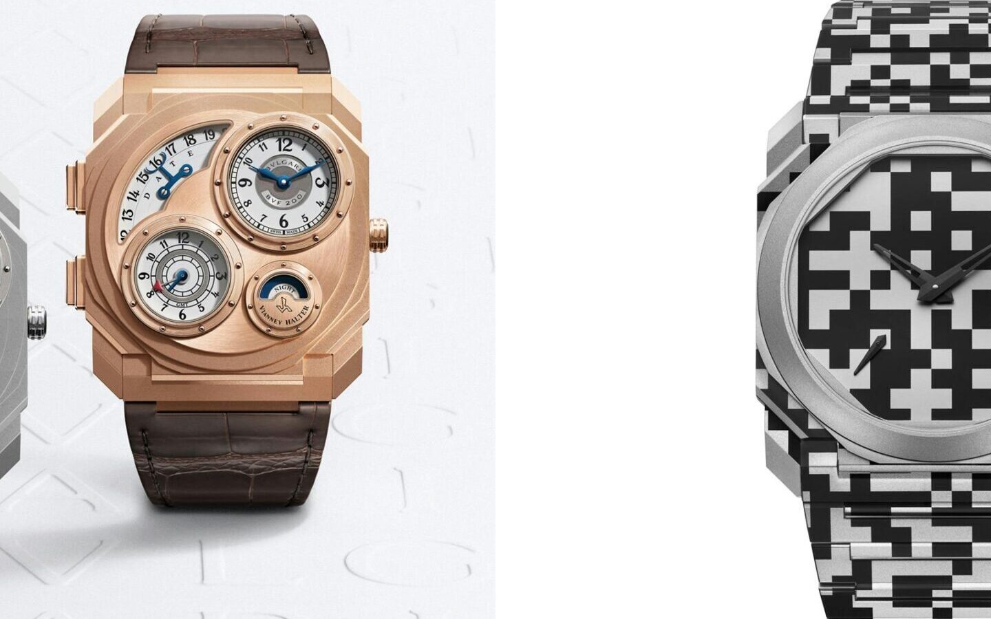 Bulgari Octo Finissimo Dual Time x Vianney Halter: Ultra-Thin Case Design Meets Antiqua Dial Architecture