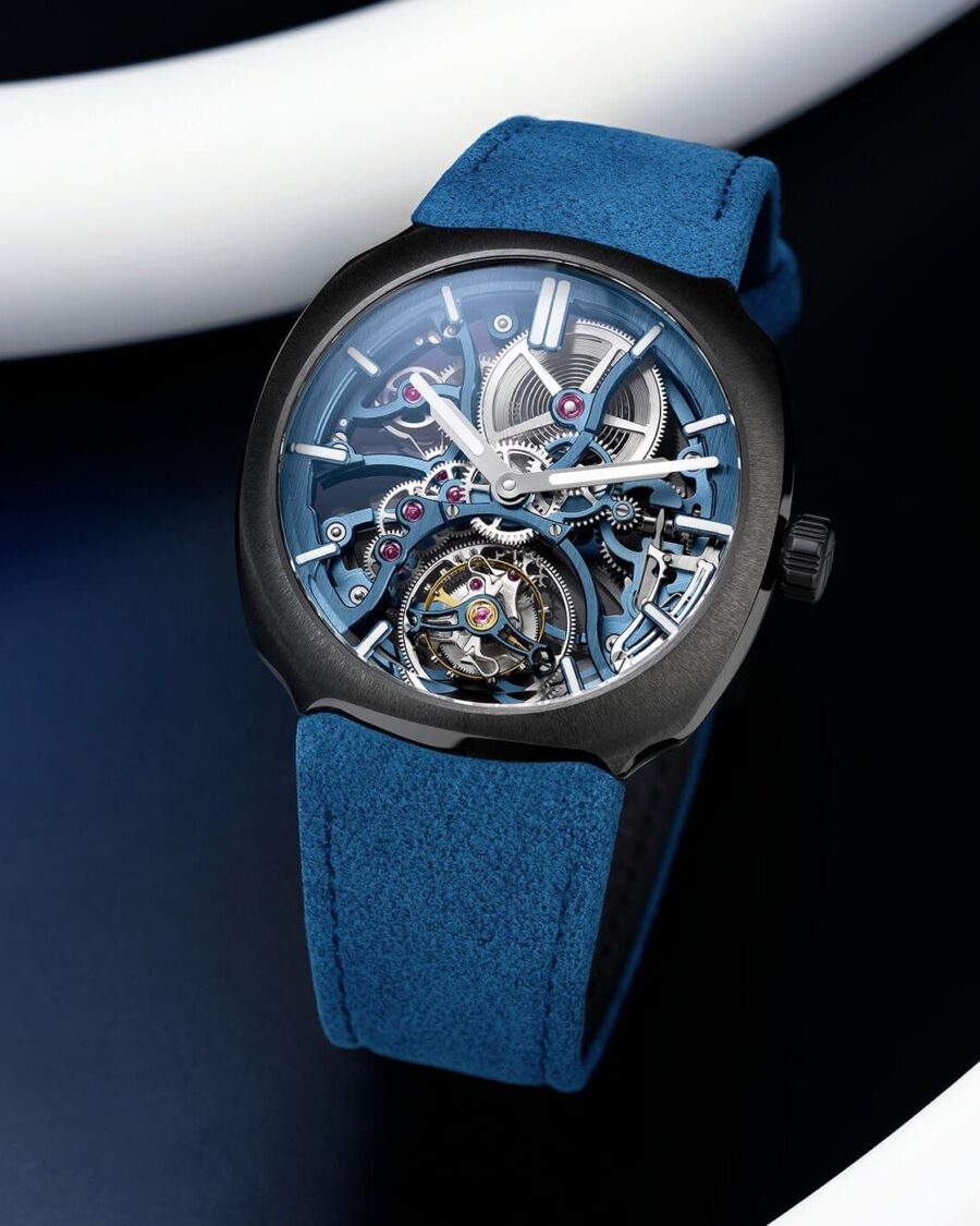 H. Moser & Cie. Streamliner Tourbillon Skeleton Ceramic Alpine: Ceramic Case Engineering for an Openworked Tourbillon