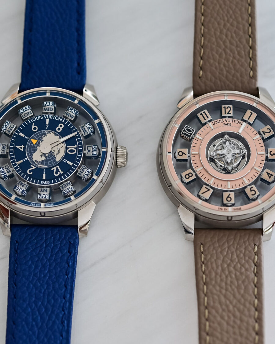 Le Tambour Spin Time de Louis Vuitton passe en collection permanente: architecture de boîtier et lisibilité du cadran sur cinq références